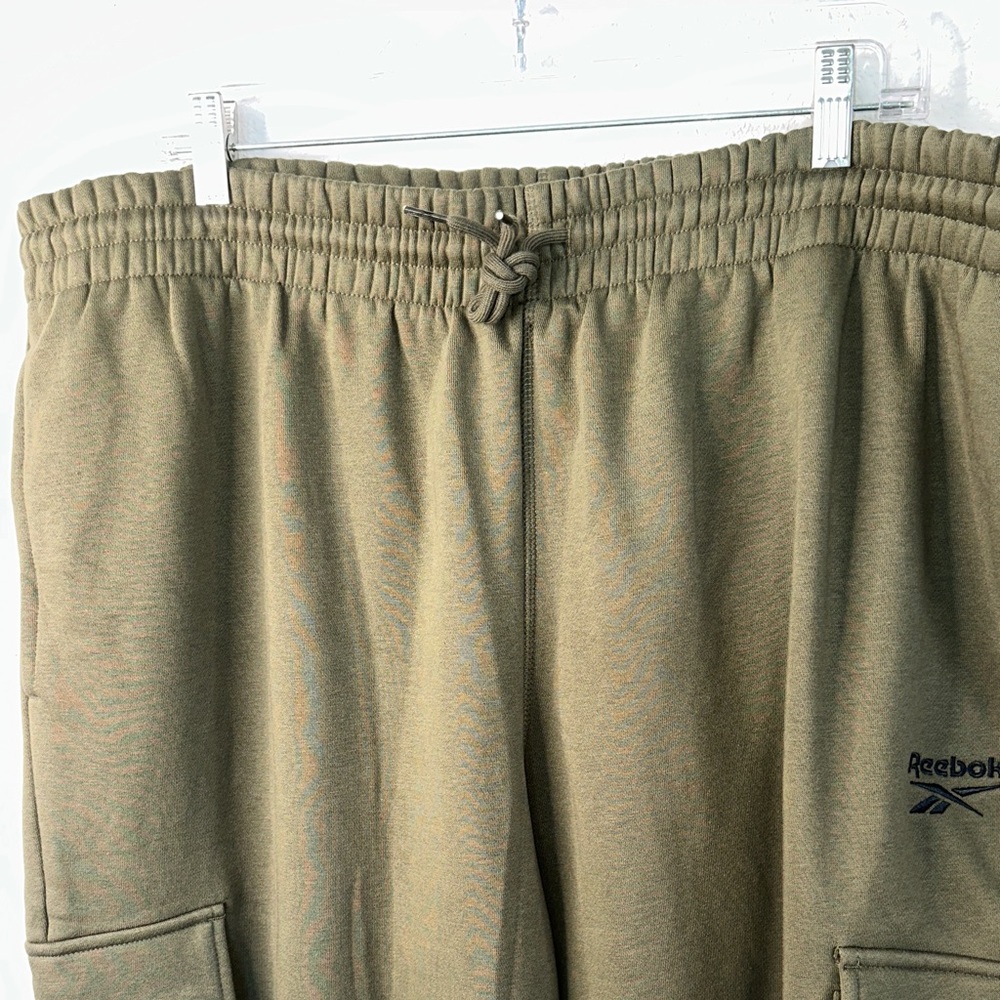 Reebok Khaki‎ Joggers with Cargo Pockets - Picture 6 of 10